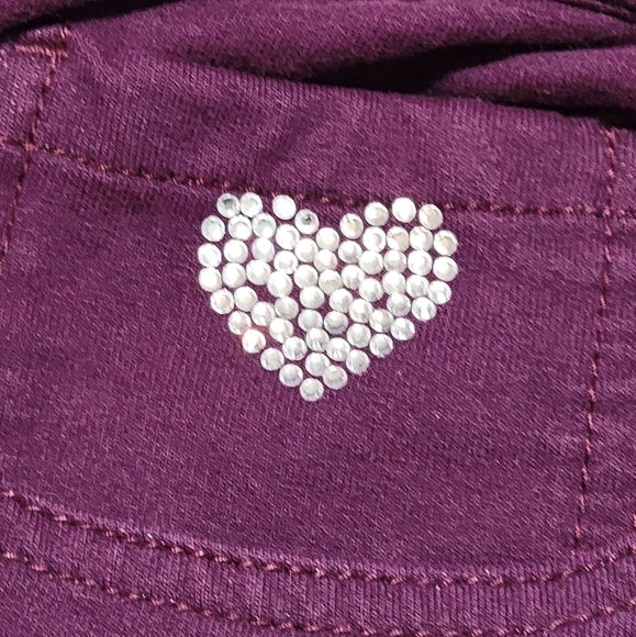 Quacker Factory Pants Women's Size Large Wine Regular DreamJeannes Boot Cut - Picture 8 of 14